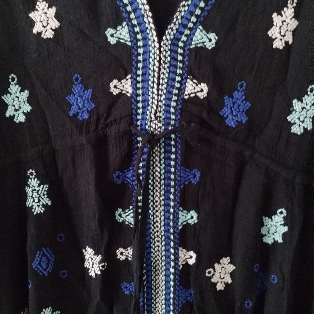 Free People Star Gazer Embroidered Dress XS - Picture 4 of 6
